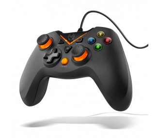 Gamepad Krom Key Pc Ps3 Negro/Naranja