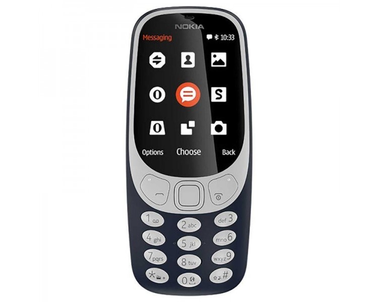 Teléfono Móvil Nokia 3310 Dark Blue 2.4 Qvga 2G 16Mb Microsd