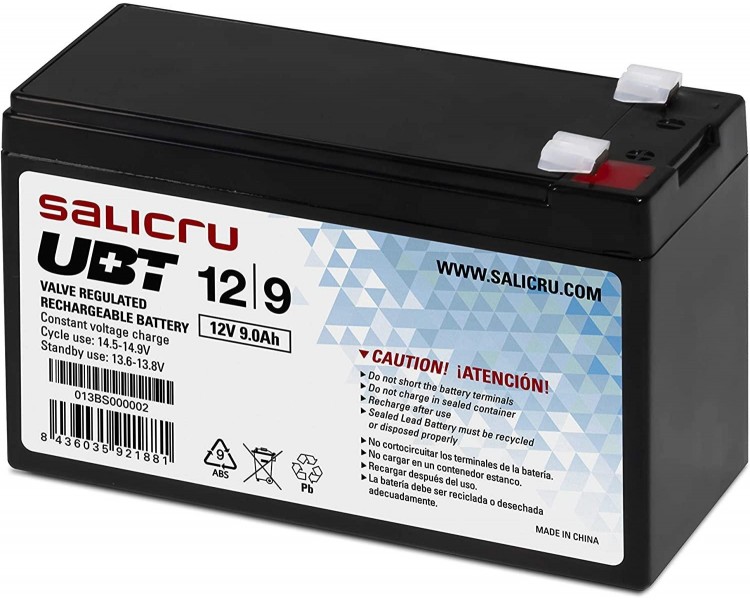 Bateria Salicru 9Ah/12V Para Sai Ubt 12/9