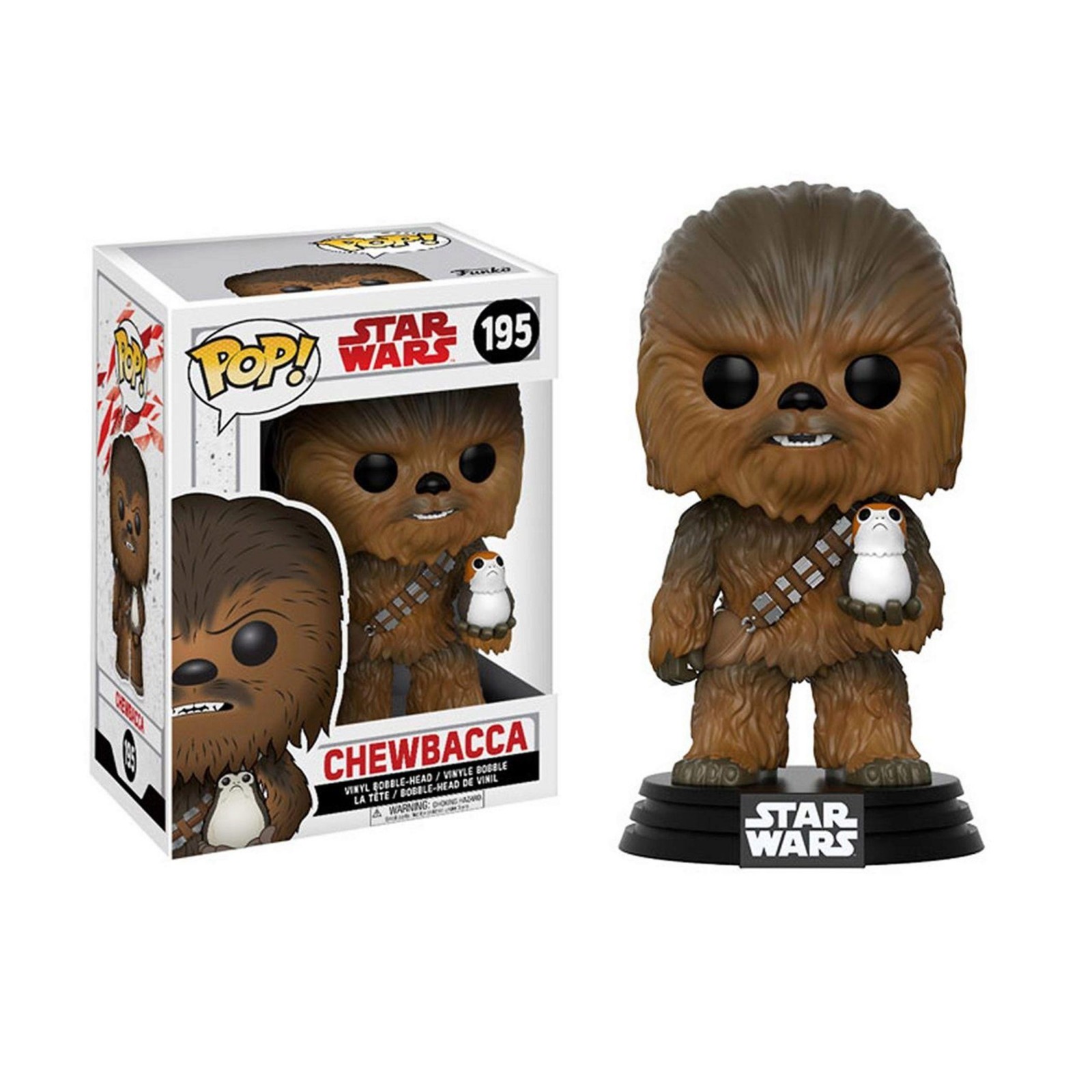 Figura Pop! Star Wars The Last Jedi Chewbacca With Porg