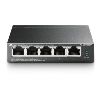 Switch Tp-Link Tl-Sg1005P 5 Puertos/ Rj-45 10/100/1000 Poe