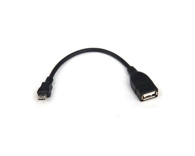 Cable Usb 2.0 3Go C122/ Microusb Macho - Usb Hembra/ 15Cm/ N