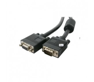 Cable Svga 3Go Cvga10Mf/ Vga Macho - Vga Hembra/ 10M/ Negro