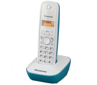 Teléfono Fijo Inalámbrico Panasonic Kx-Tg1611/ Blanco/ Azul