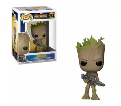 Figura Pop Marvel Avengers Infinity War Teen Groot With Gun