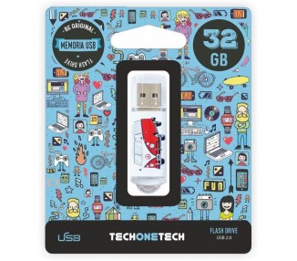 Pendrive 32Gb Tech One Tech Camper Van-Van