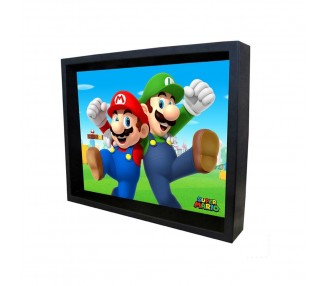 Super Mario  - Poster 3D Mario & Luigi