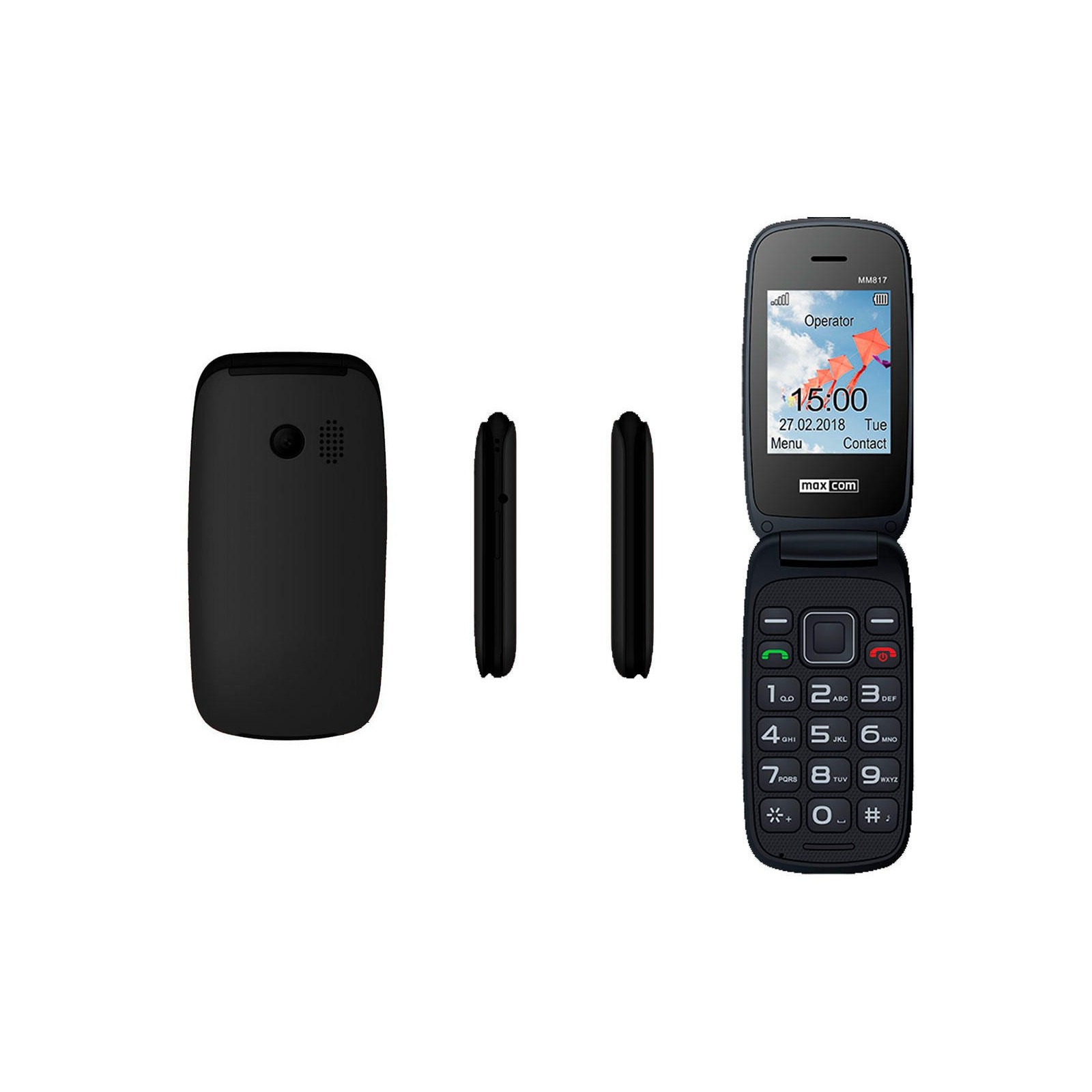 Teléfono Movil Maxcom Comfort Mm817 Negro Base De Carga