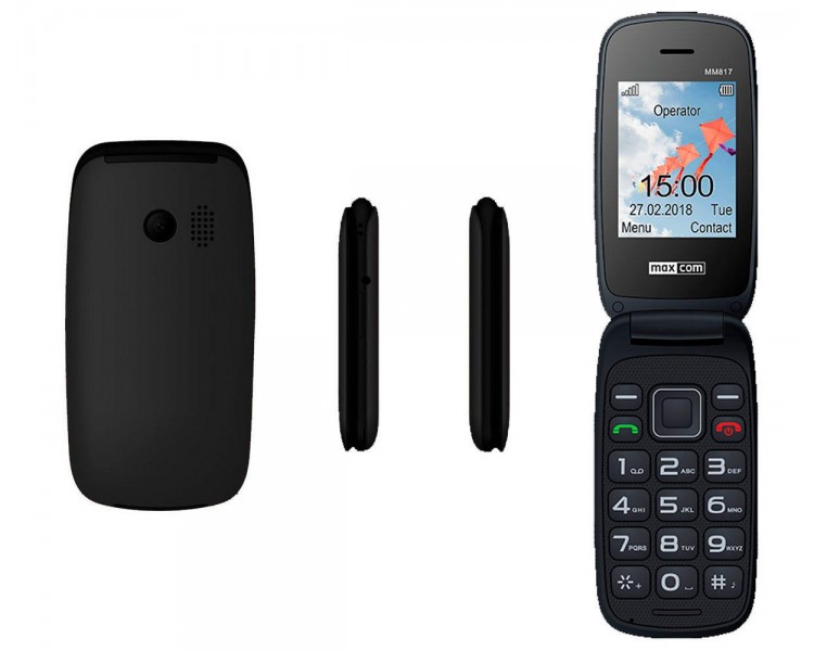 Teléfono Movil Maxcom Comfort Mm817 Negro Base De Carga