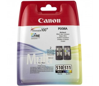 Tinta Original Canon Pg-510 / Cl-511 Multi Pack Paquete De 2