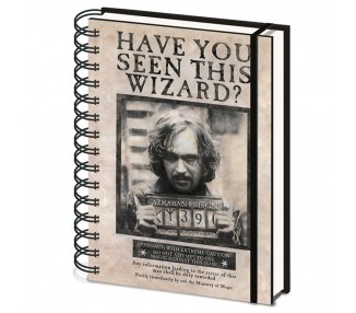 Cuaderno Harry Potter Wanted Sitius Black.