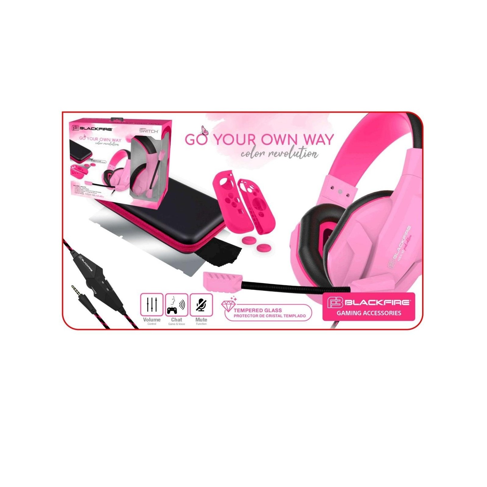 Auricular Pack Blackfire "Must Have" NSX-10 Pink Edition Swi