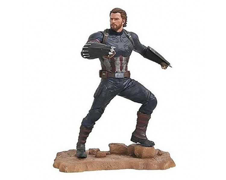 Estatua Capitan America Vengadores Avengers 3 Marvel 23Cm