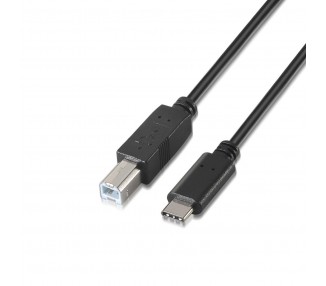 Cable Usb 2.0 Impresora Aisens A107-0053/ Usb Tipo-C Macho -