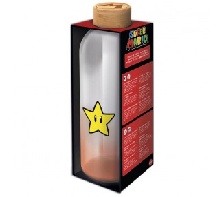 Botella cristal Super Mario Bros Nintendo 1030ml