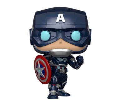 Figura Pop Marvel Avengers Game Captain America Stark Tech S