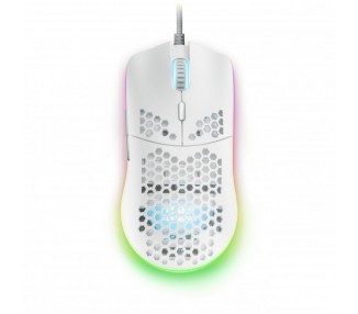 Ratón Gaming Mars Gaming Mmaxw/ Hasta 12400Dpi/ Blanco