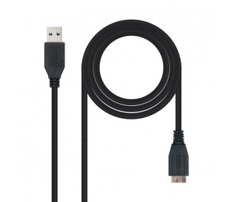 Cable Usb 3.0 Nanocable 10.01.1101-Bk/ Usb Macho - Microusb