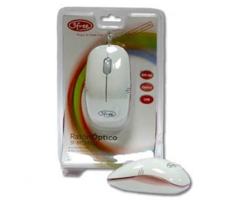 Mouse Optico Usb 3Free Mcm101/Wp Diseño Blanco Rosa