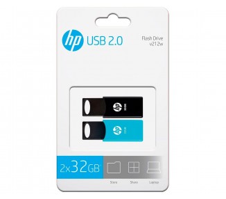 Pack 2 Memorias Usb 2.0 Hp