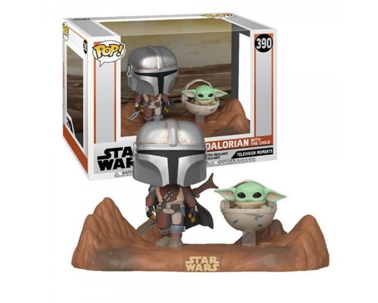 Figura Funko Pop Star Wars Mandalorian: Man And Child