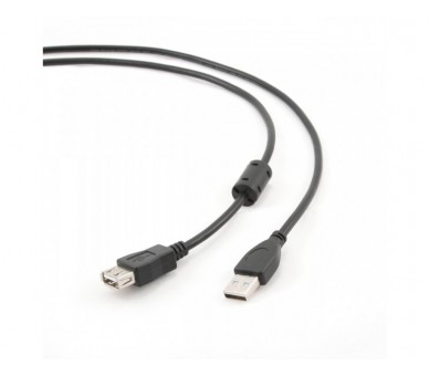 Gembird Cable Usb 2.0  A/M-A/H 1,8 Mts Ngr Ferr