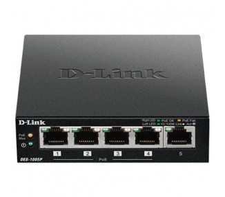 Switch D-Link Des-1005P 5 Puertos/ Rj45 10/100Mbps Poe