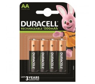 Pack De 4 Pilas Aa Duracell Hr6-B/ 1.2V/ Recargables