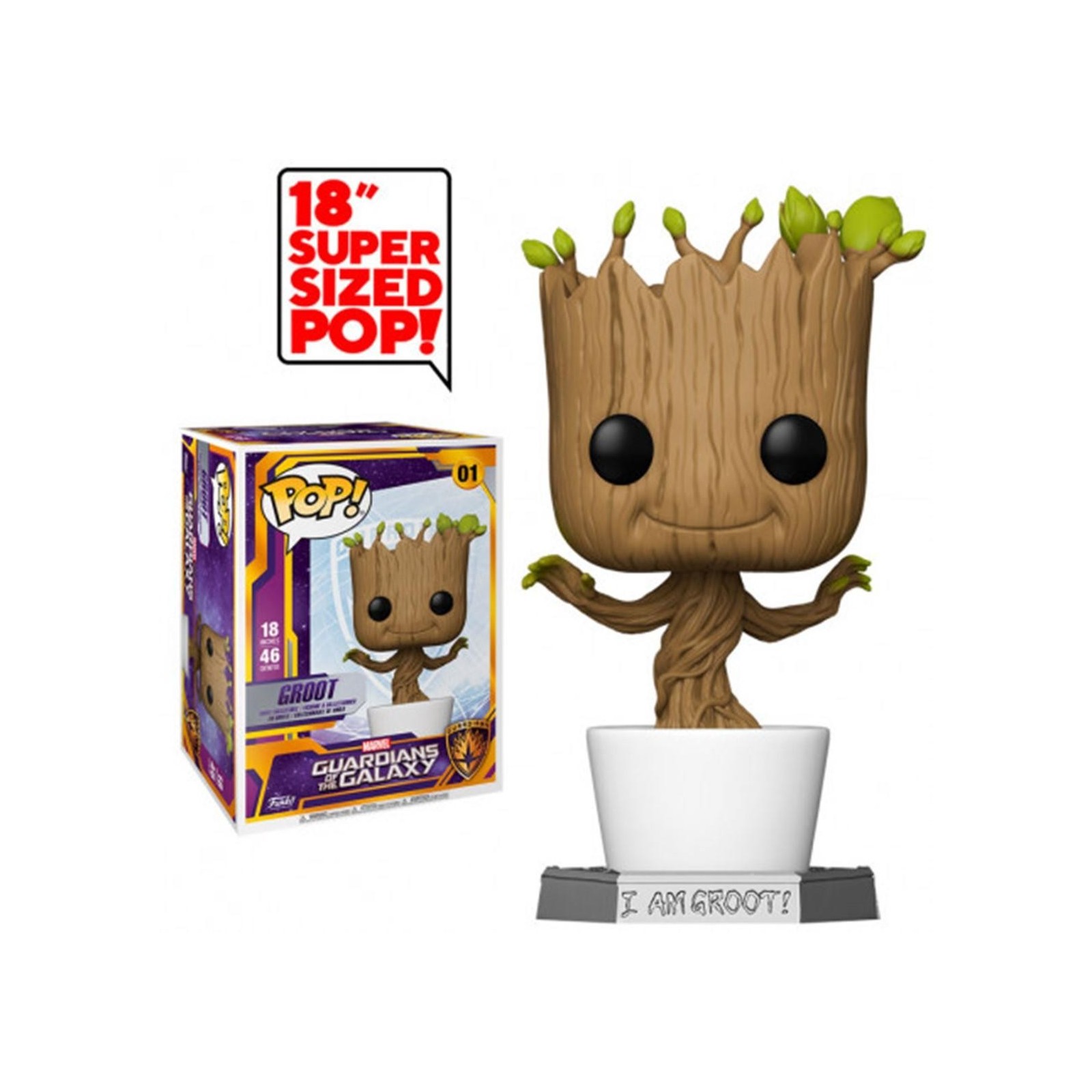 Figura Pop Marvel Guardians Of The Galaxy Dancing Groot 45Cm