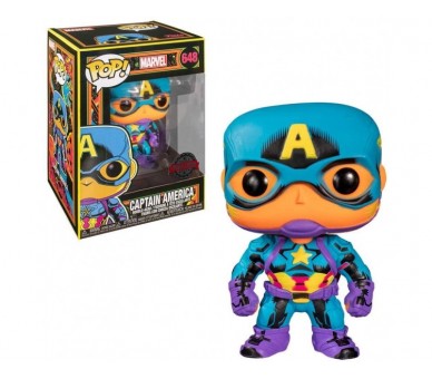 Figura Pop Marvel Captain America Black Light Exclusive