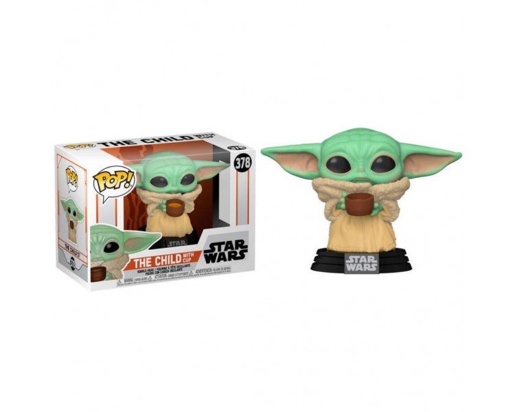 Figura Funko Pop Star Wars Mandalorian The Child With Cup