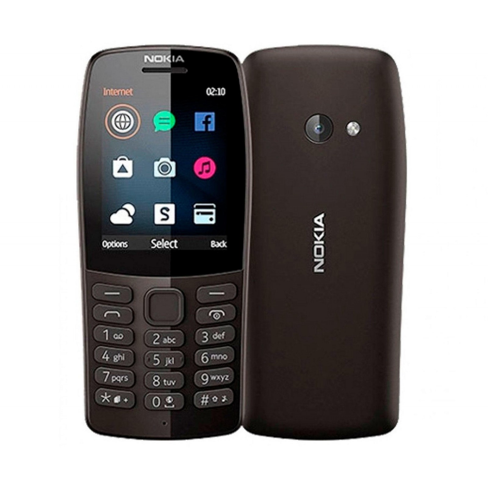 Nokia 210 Negro Móvil Gsm Dual Sim 2.4'' Qvga 16Mb Radio Fm