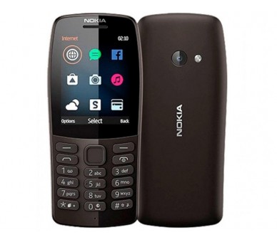 Nokia 210 Negro Móvil Gsm Dual Sim 2.4'' Qvga 16Mb Radio Fm