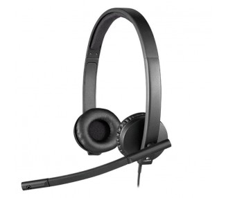 Auriculares Logitech H570E/ Con Micrófono/ Usb/ Negros