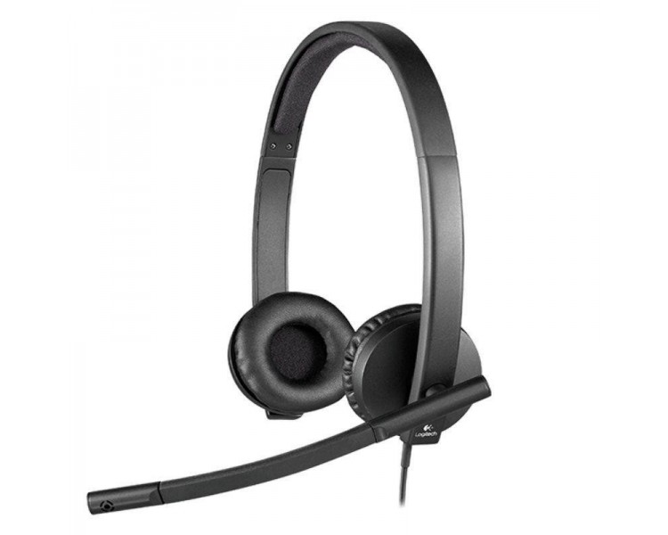 Auriculares Logitech H570E/ Con Micrófono/ Usb/ Negros