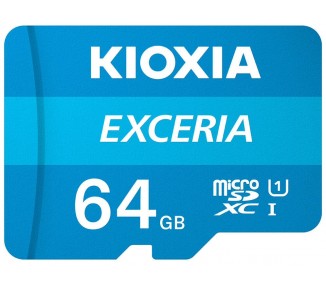Tarjeta Micro Sd Kioxia 64 Gb Uhs-I C10 R100 + Adaptador