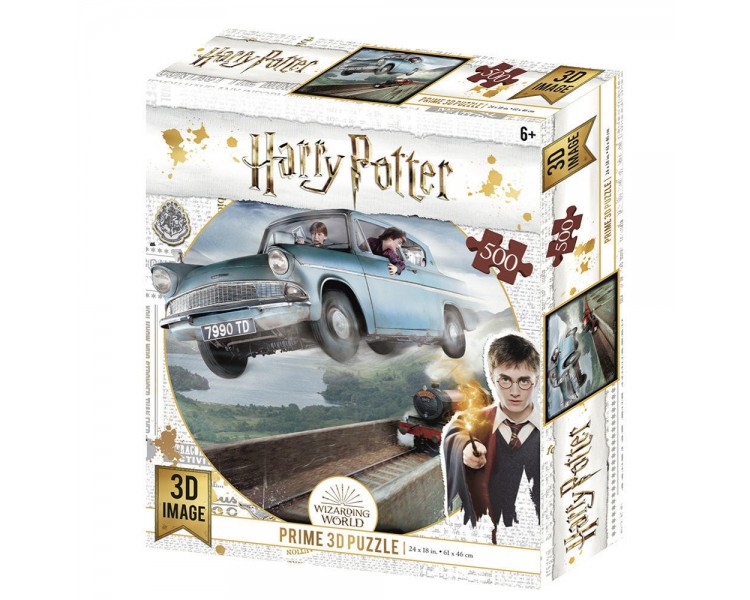 Puzzle Lenticular Harry Potter Ford Anglia 500 Piezas