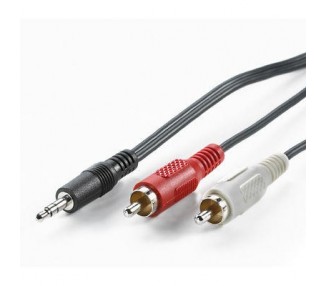 Cable Audio 1,5 M. 3,5 Estereo M/2Xrca M