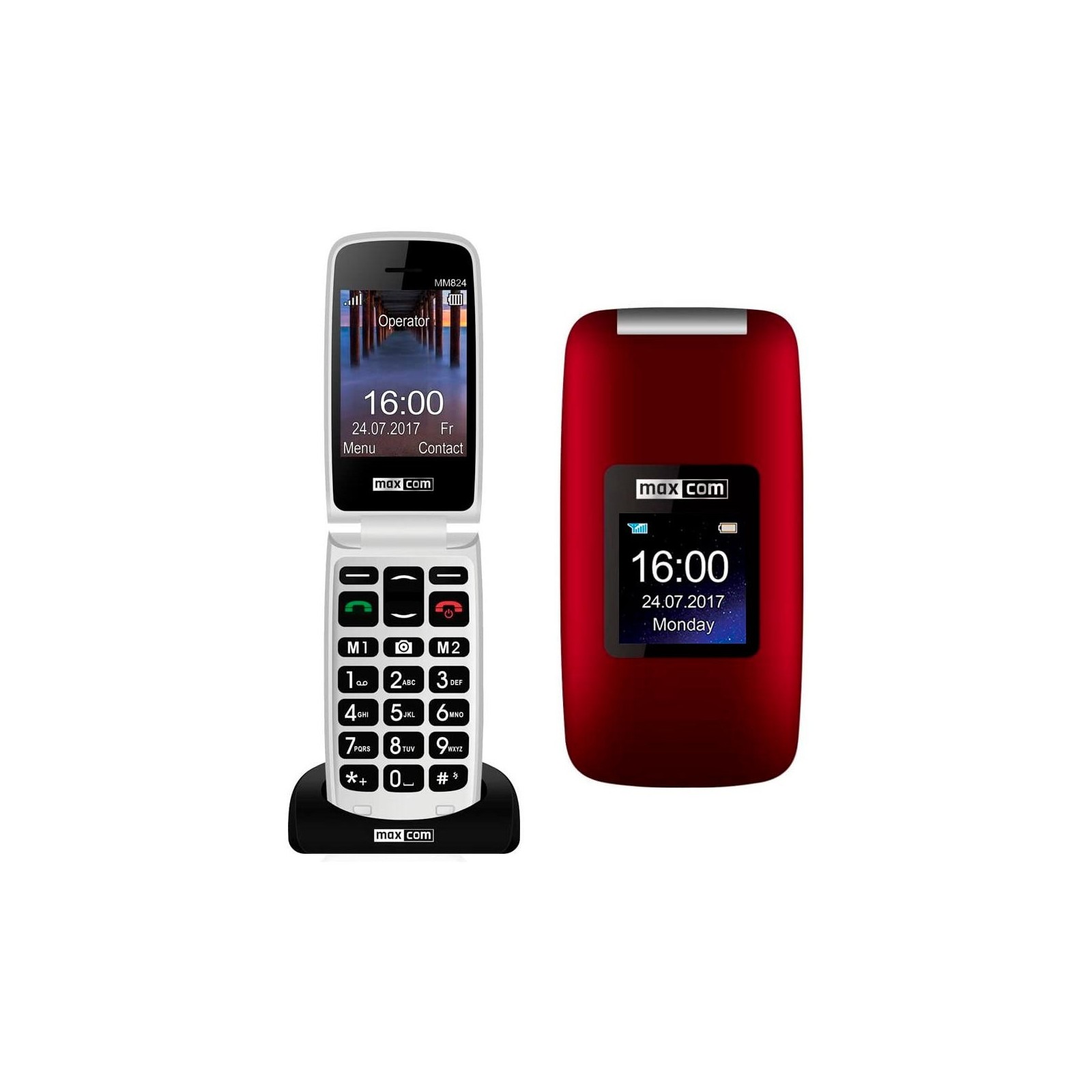 Teléfono Móvil Maxcom Comfort Mm824 Negro/Rojo