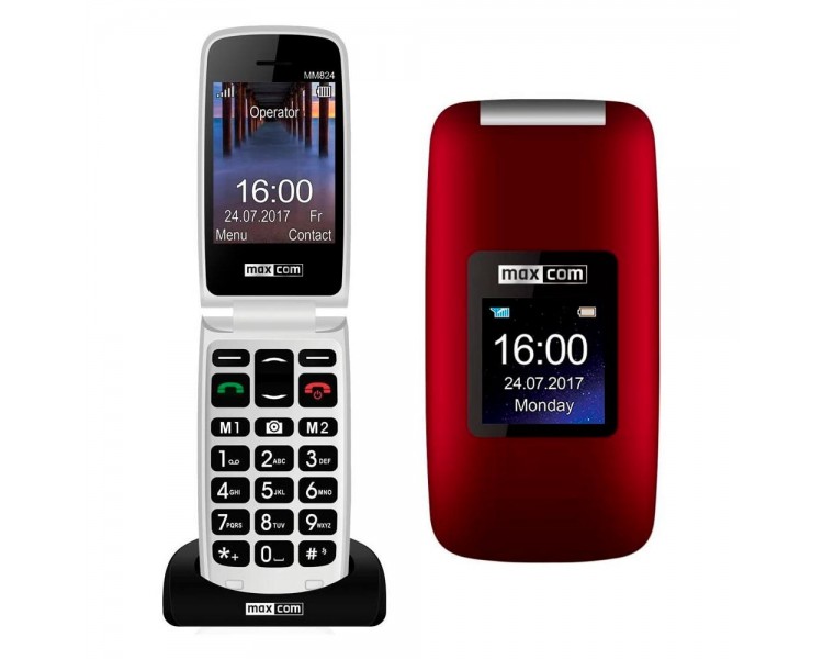 Teléfono Móvil Maxcom Comfort Mm824 Negro/Rojo