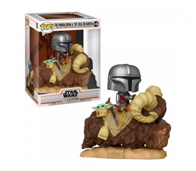 Figura Funko Pop Star Wars The Mandalorian Mando On Bantha W