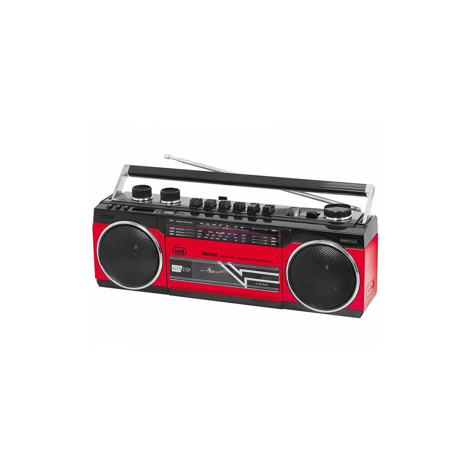 Radio Portátil Rr 501 Bt  Bt+Usb Roja