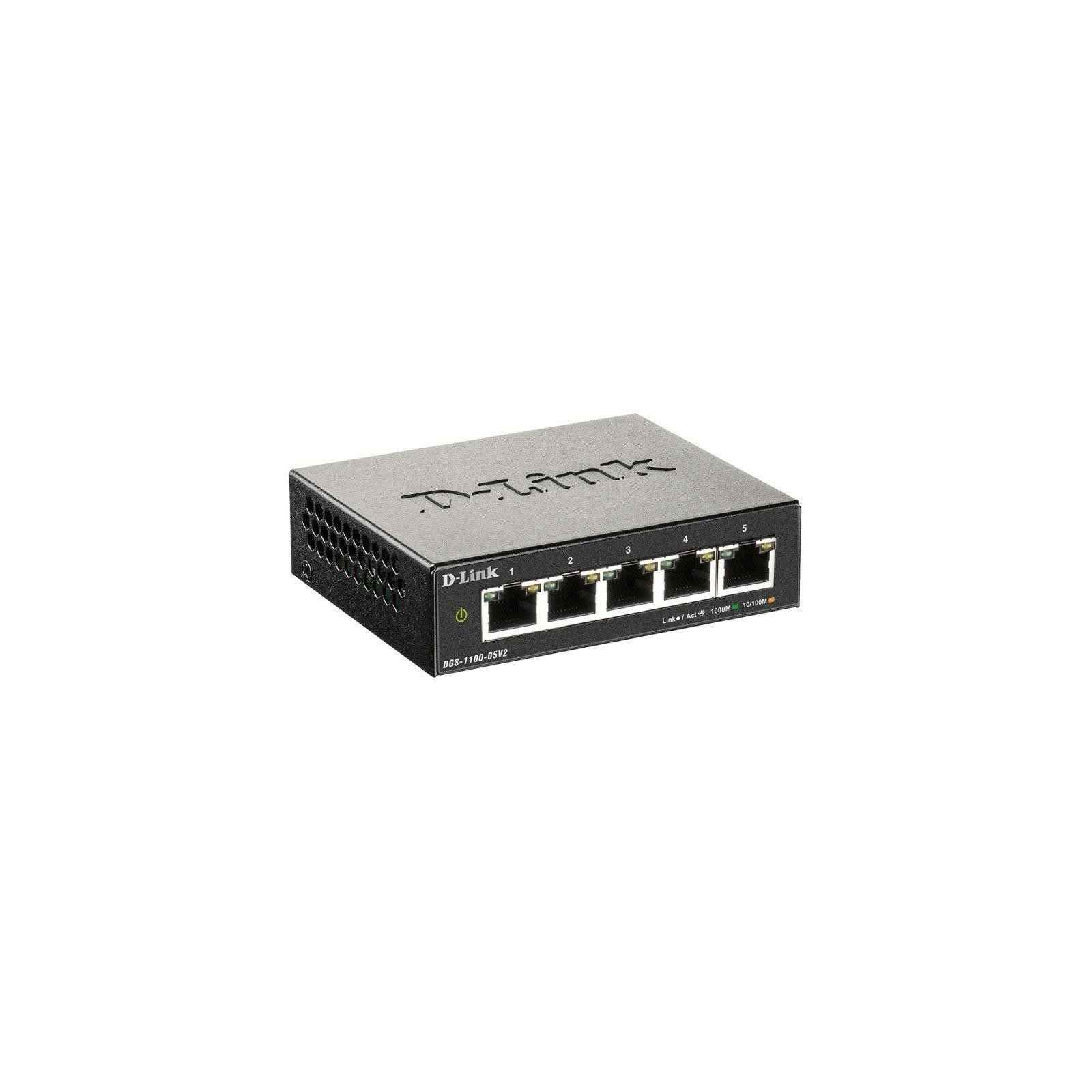 Switch D-Link Dgs-1100-05V2 5 Puertos/ Rj-45 10/100/1000
