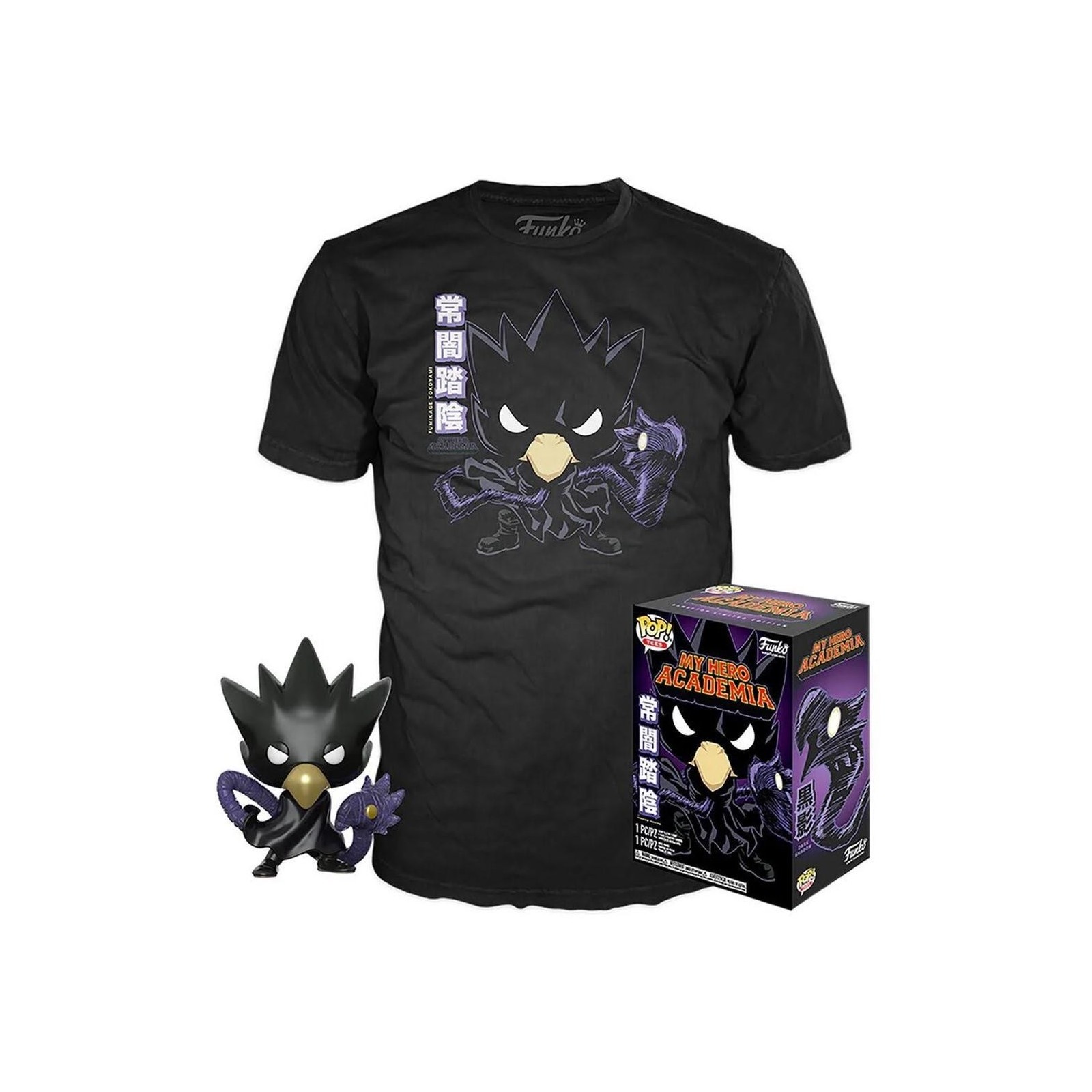 Set Figura Pop & Tee My Hero Academia Tokoyami