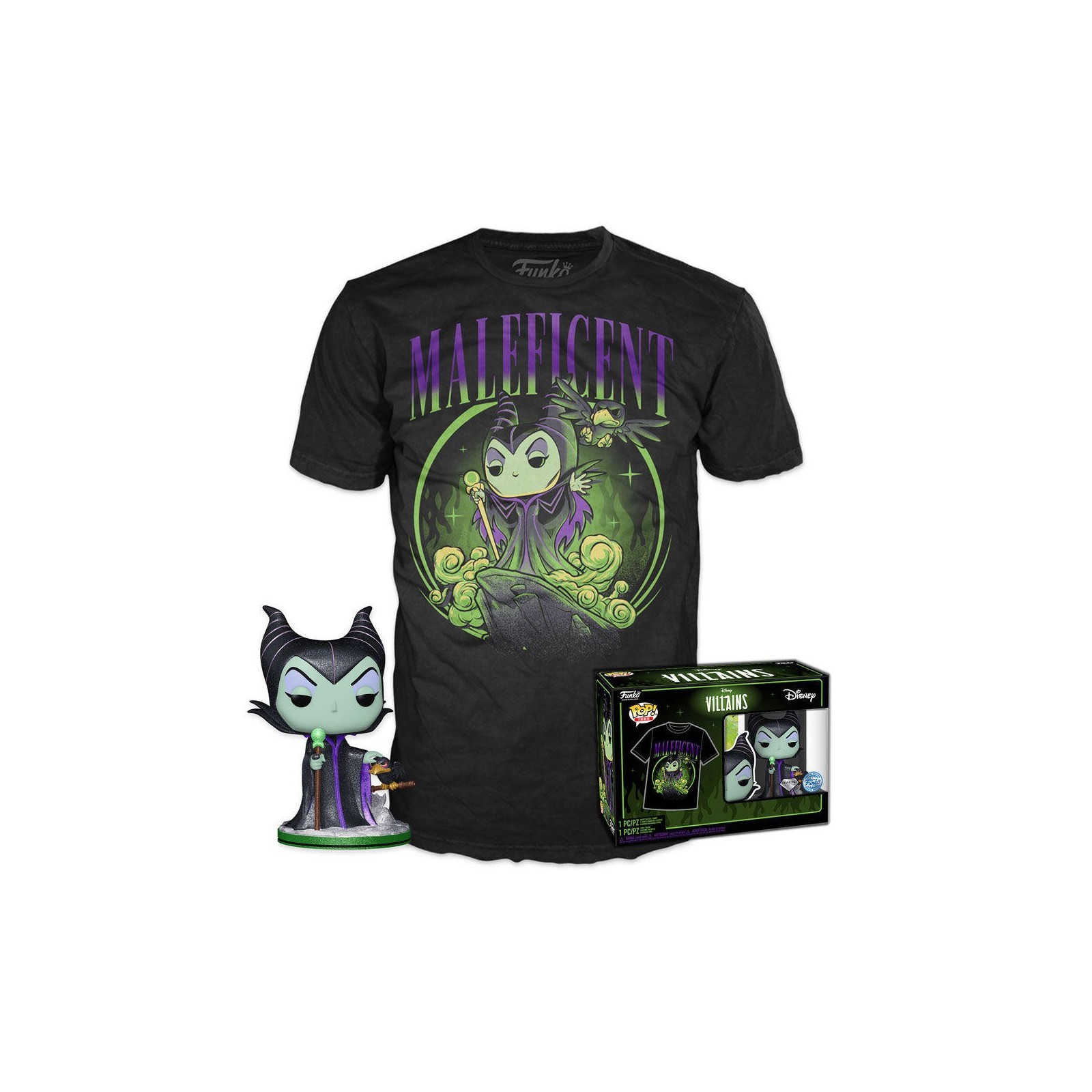 Disney (Villains) - Camiseta & Pop Maleficent M