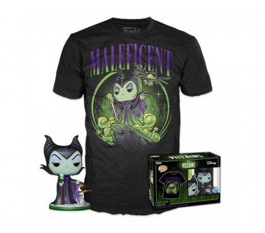 Disney (Villains) - Camiseta & Pop Maleficent L