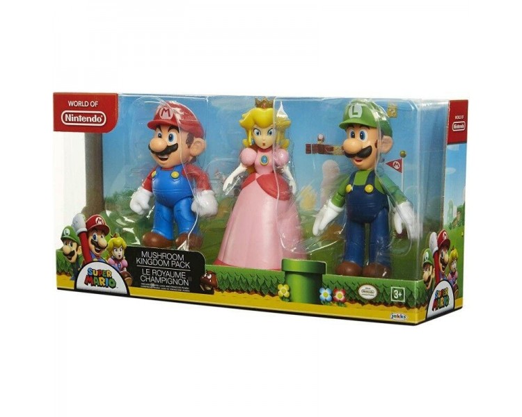 Nintendo - Mushroom Kigndom Pack 3 Figuras 10 Cm