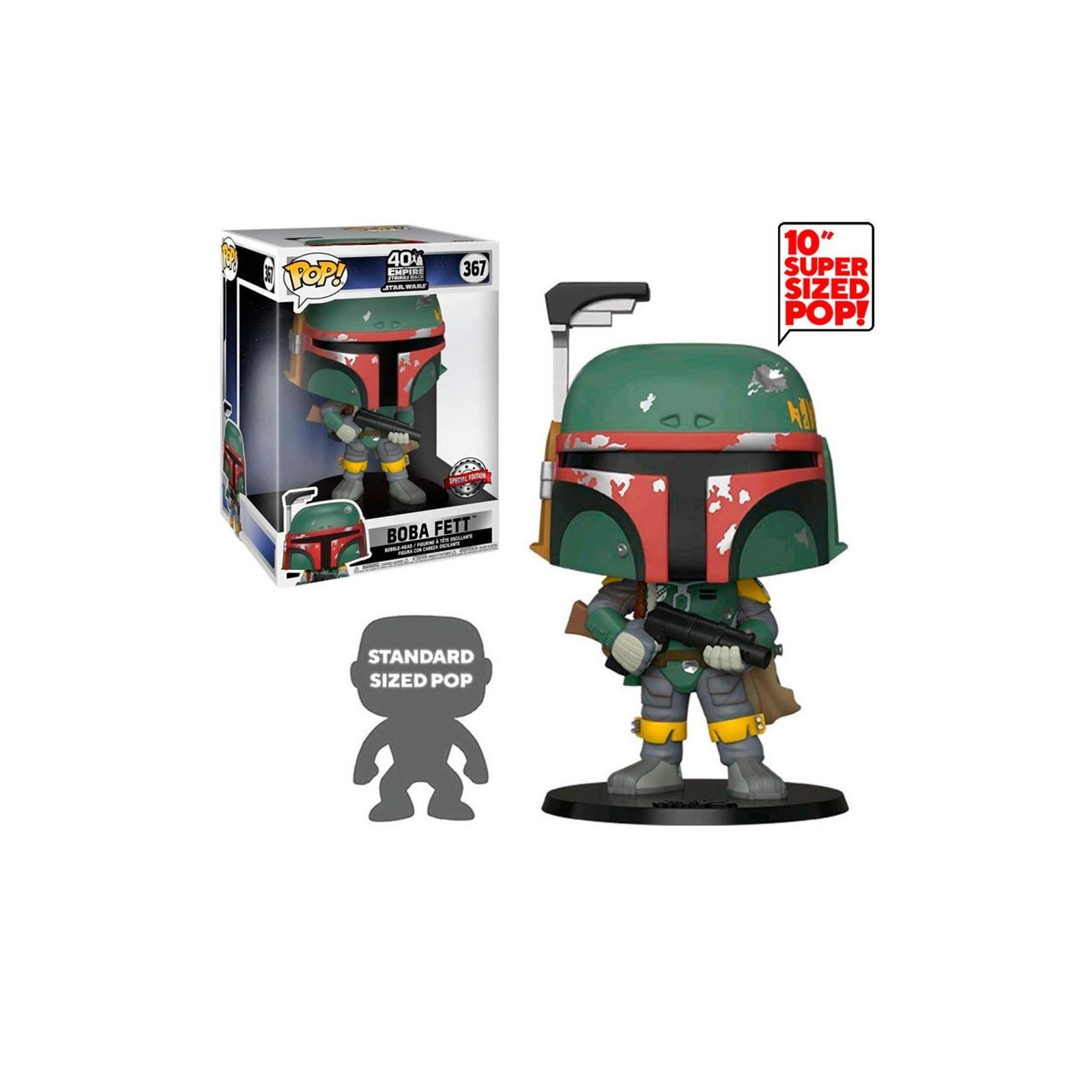 Figura Funko Pop Star Wars: 10" Boba Fett