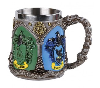 Jarra Cerveza 3D Poliresina Harry Potter Escudos
