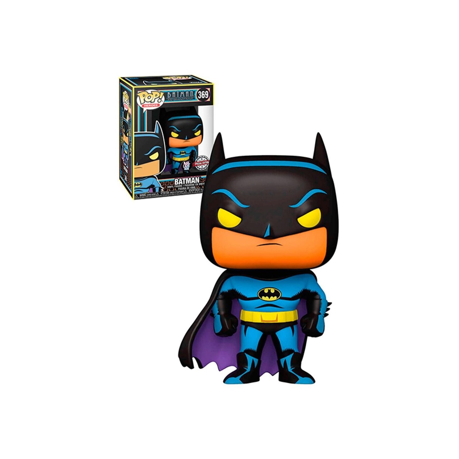 Figura Funko Pop Dc Black Light Batman Multicolor 51725